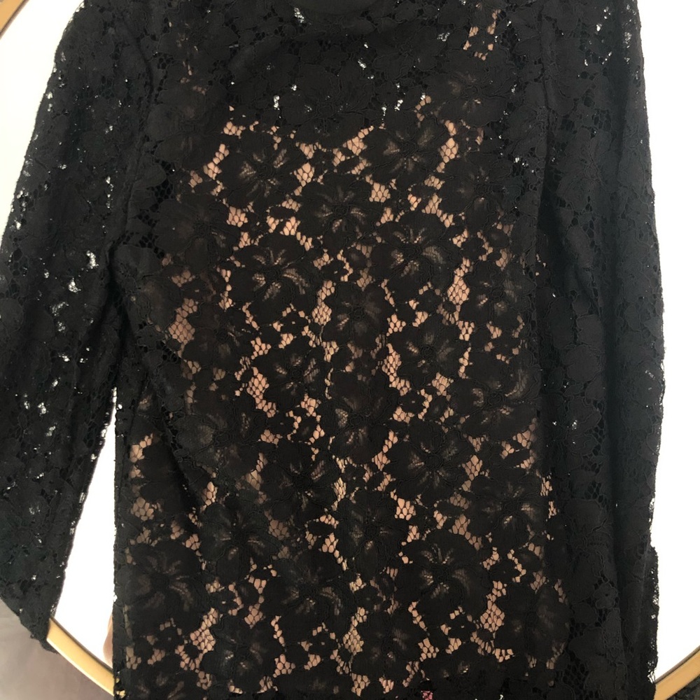 Wayf Lace black long sleeve shirt